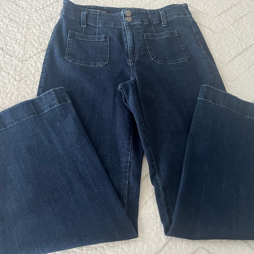 Talbots Trouser Wide Leg Jeans Size 6 NWOT